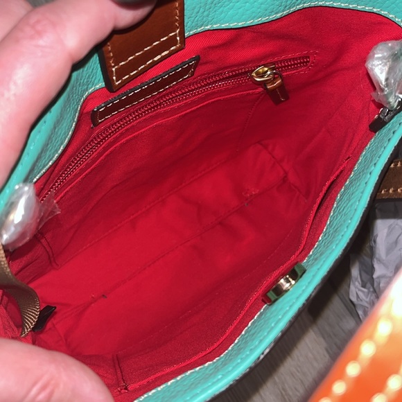 NWT! Dooney & Bourke Mini Waverly Jade Pebble Grain Leather - Picture 11 of 17